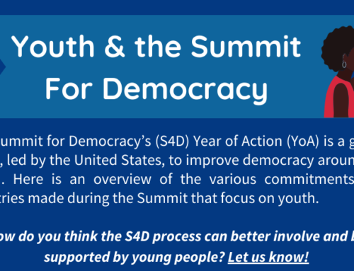 Youth & the Summit  For Democracy Infographic